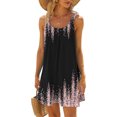 thumbnail image 2 of Vestidos de playa Mujeres Sexy Hawaiano Tropical Impreso Sin mangas Sling Mini Vestido Verano Suelto Cómodo Boho Sundress OAVQHLG3B Store  lin121212, 2 of 5