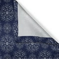 thumbnail image 3 of Ambesonne Modern Kitchen Curtains, Monochrome Circles Stripes, 55"x45", Dark Indigo and White, 3 of 3