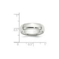 thumbnail image 2 of 10k White Gold Lightweight 6mm Ltw Comfort-Fit Band Size 9 Ring Ring for Women and Men, 2 of 2