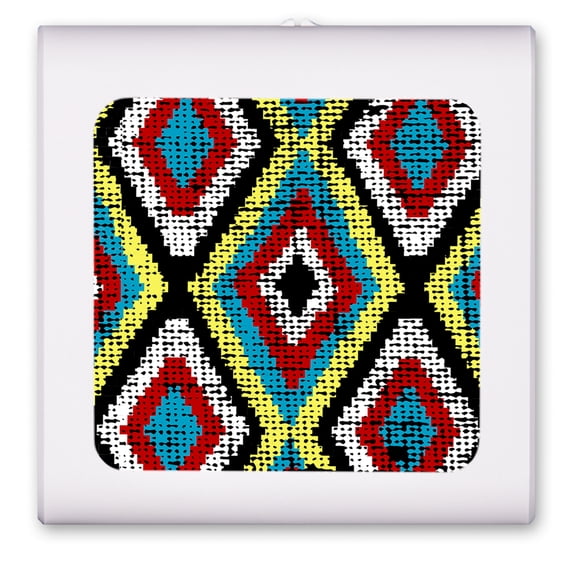 Plug in Dimmable LED Night Light with Dusk to Dawn Auto Sensor, Adjustable Brightness, Warm Light, Auto On/Off Nightlight for Bathroom, Hallway, Nursery, Bedrooms - Colorful Diamonds