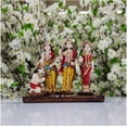 thumbnail image 5 of Ram Darbar Statue in Resin Hand Painted Ramdarbar Idol Lord Rama, Lord Hanuman, Lord Lakshman, Sita MATA Idol Ram Family Statue Hindu God Goddess Statue Ram Darbar Figurine Home - AtoZ India Cart, 5 of 5