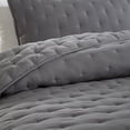 thumbnail image 6 of Chic Home Kamdan 7-Piece Stitched Quilt Set, Queen, Grey, 6 of 8