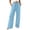 Blue, variant on Wide Leg Joggers for Women Drawstring Elastic High Waist Loose Fit Casual Lightweight Sweatpants with Pockets for Loungewear Walking Workout