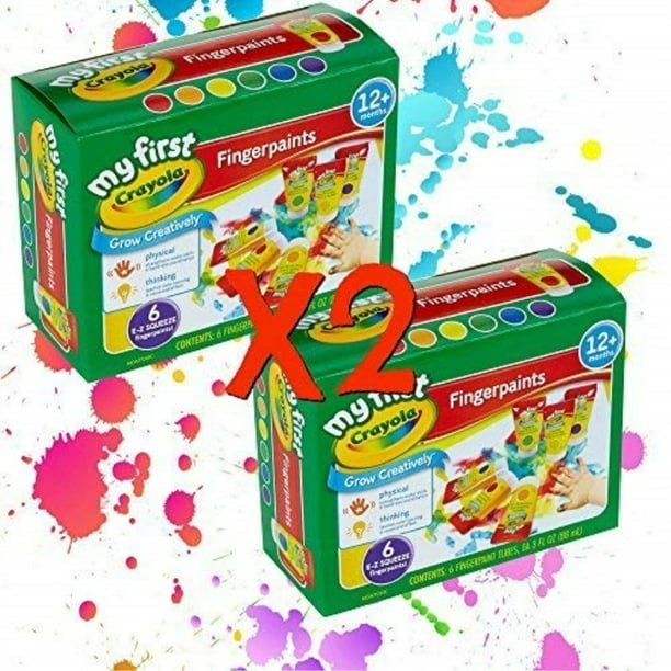 Crayola Washable Finger Paint Easy Squeeze Bottles Family Fun For All