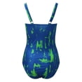 thumbnail image 3 of Eashery One Piece Swimsuit Women Print Swimsuit Women One Piece Women Swimsuit Blue XL, 3 of 5