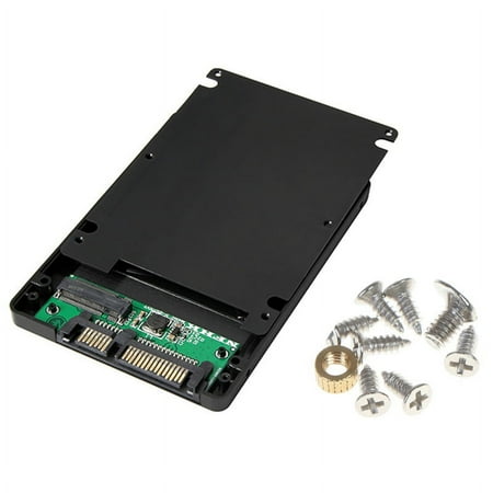1 x NGFF to SATA Solid State Hard Drive Box with Screw, B Key M.2 NGFF (SATA) SSD To 2.5" SATA3 Adapter Hard Drive Set