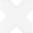 thumbnail image 3 of Siena 5.35 in. x 5.35 in. Matte White Ceramic Star-Shaped Wall and Floor Tile (5.37 sq. ft./case) (27-pack), 3 of 5
