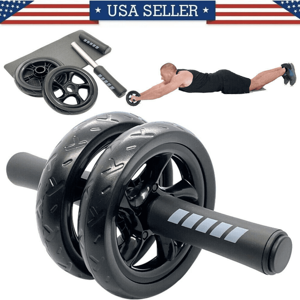 Ab Roller Wheel Abdominal Fitness Gym Exercise Equipment Core Workout Training