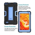 thumbnail image 4 of FIEWESEY for MatrixPad Z1/S7 7" Case,Fusion5 Tab F704Bv2 Case,Shockproof Silicone Stand Case Cover For VUCATIMES N7/HAOVM MediaPad P7/qunyiCO Y7/AEEZO Kids Tablet/AEEZO Tronpad TP701/TK701(Black+Blue), 4 of 8