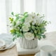 thumbnail image 2 of Jarrones para Flores Flores Artificiales Emparejadas con Pequeños Jarrones de Cerámica, Variedades de Seda Falsas, Bolas de Flores, Flores Frescas, Mesas Decorativas Adecuadas para Reuniones Familiare, 2 of 6