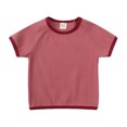 thumbnail image 6 of HAOYUNL Toddler Boys Girls Summer Set 9M-5Y Baby Fashionable Short Sleeve T-Shirt + Casual Shorts for Kids, 6 of 9