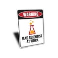 thumbnail image 3 of Mad Scientist at Work Novelty Decor, Metal Wall Sign - 10x14 Inches, 3 of 4