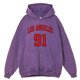 thumbnail image 5 of Sudadera con capucha vintage desgastada con letras del uniforme del equipo Los Ángeles 91 para hombre, sudadera de algodón 100 % a la moda, 5 of 5