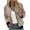 Gold, variant on TFEOQRY Women's Cardigan Jacket Fashionable Printed Zipper Top Jacket with Pockets Long Sleeve Hoodless Outwear Green