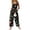 Dark Green, variant on Christmas Womens Jumpsuit Christmas Printed Adjustable Tie Shoulder Straps Wide Leg Jumpsuits Sleeveless Trousers Loose Relaxed Fit Fall Daily Bottoms with Pockets Dark Blue 4XL