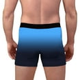 thumbnail image 4 of JUUYY Men’s Long Boxer Briefs with Fly – 9” Inseam with Breathable and Comfortable Gradient Print Underwear Blue XL, 4 of 8