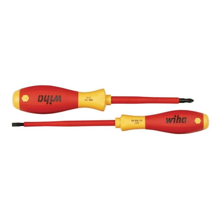 

Wiha Insulated Softfinish Slotted And Phillips Screwdriver Set 2 Piece