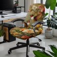 thumbnail image 2 of POLERO Removable One Piece Office Swivel Chair Slipcover for Workspace, Brushed Elastic Fabric Washable Office Chair Cover with High Stretch, 2 of 7
