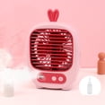 thumbnail image 1 of Dvkptbk portable ac Coolings Mist Fan Humidifying Fan USB Rechargeable Three-speed Office Desktop Fan, 1 of 8