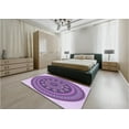 thumbnail image 4 of Ahgly Company Indoor Rectangle Patterned Bright Lilac Purple Area Rugs, 2' x 4', 4 of 6