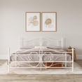 thumbnail image 2 of DHP Bombay Metal Platform Bed Frame with Headboard, King, White, 2 of 15