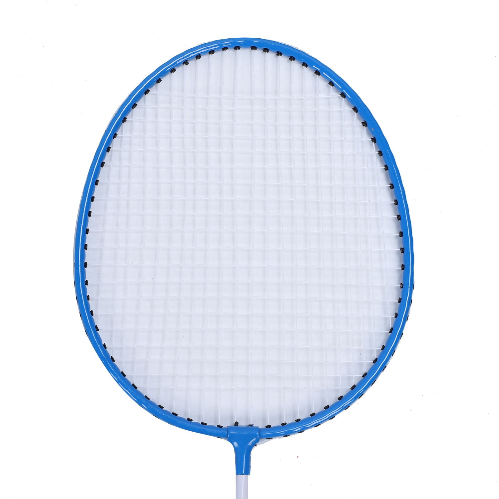 YAHHU Premium Iron Alloy Badminton Rackets Set with Nylon Shuttlecocks and Carrying Bag, 2 Player Set, 5 Pieces, Blue