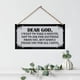 thumbnail image 5 of Wooden Doorplate Wall Hanging Board | My Sweet Lord Plaque Sign | Rustic Home Wall Decoration | Gratitude Reminder | Durable Solid Wood | Easy Mounting | 6x6 Inch | 1 Piece, 5 of 6