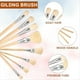 thumbnail image 3 of Juego de Brochas Doradas de 12 Piezas, Juego de Brochas de Pintura, Brochas de Mezcla para Fregona de Pelo para Pintar Suministros de Manualidades, 3 of 5