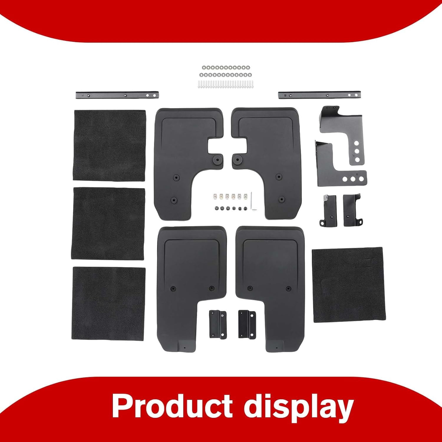 Mud Flaps for Ford Bronco 2021-2025 No Drill Splash Guards Heavy Duty Black Off-Road Accessories