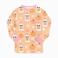 thumbnail image 6 of TOWED22 Toddler Girls Boys Halloween Pajamas Set Kids Pumpkin Print Sleepwear Pjs Long Sleeve 2pcs Soft Jammies(Light Yellow,2-3 Y), 6 of 9