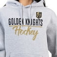 thumbnail image 3 of Women's G-III 4Her by Carl Banks Heather Gray Vegas Golden Knights  Team Sport Tri-Blend Fleece Hoodie, 3 of 3