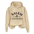 thumbnail image 2 of Plus Size Halloween Hoodie for Women Oversized Pullover with Funny Print, Fall Fashion Sweatshirt for Party, 2 of 4
