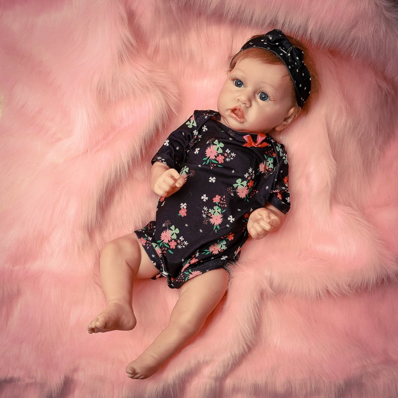 Reborn Baby Girl Doll Real Life Full Body Soft Vinyl Silicone Baby Doll Gift 22" 