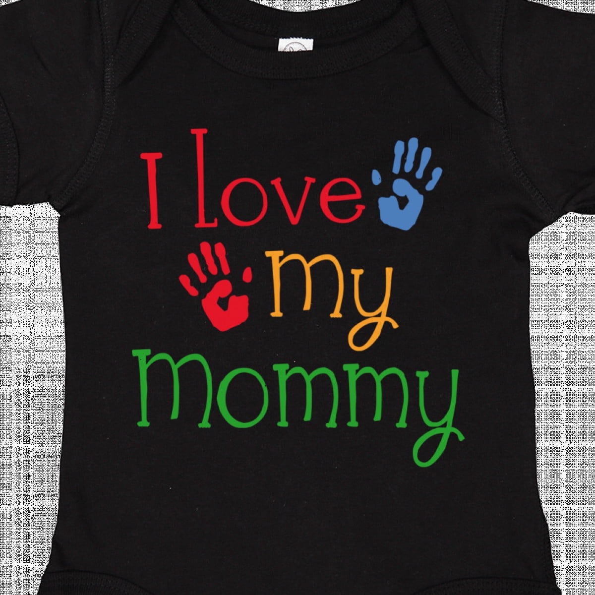 Inktastic I Love My Mommy Handprints Boys or Girls Baby Bodysuit