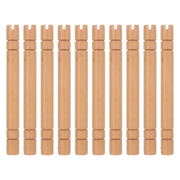 10 Pcs Fan Hand Support DIY Wood Handle Foldable Powerful Handheld