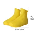 thumbnail image 2 of Homellea Silicone Rain Shoe Covers, Waterproof Reusable Overshoes with Non Slip Sole, Portable Foldable Shoe Protectors for Walking, Cycling, Gardening and Travel, 1 Pair, 2 of 8