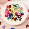 thumbnail image 7 of Gnwei Multicolor Bows, Mini Ribbon Bows 50 Pcs Christmas Mini Bow Tiny Twist Tie Bow Handmade Craft Gift Wrapping Ribbon for DIY Sewing Xmas Tree Wreath Party Decor, 7 of 7