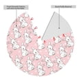 thumbnail image 2 of Lsque Cute Rabbit Print Christmas Tree Skirt, Tree Skirt with Ties or Velcro, Perfect for Holiday Decorations, Halloween, and New Year-36", 2 of 7