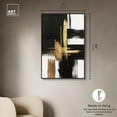 thumbnail image 5 of Golden Contrast I Canvas Gold Leaf Wall Art by Art Remedy, Black Frame, 30" x 45", 5 of 7