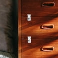 thumbnail image 1 of Raindrops 2Pcs Lockers for Cabinets Stainless Steel Silver with Minimalist Design, 1 of 8