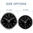 thumbnail image 3 of Reloj de Pared HITO 14" Silencioso a Batería de Aluminio, 3 of 7