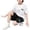 White, variant on NordicNest Summer Children's Quick Drying Sports Set Boys Wicks Sweat Short Sleeved Shorts Two Piece Basketball Suit With Pocket Going Home Baby Outfit Back to School
