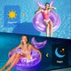 thumbnail image 4 of Float para piscina MoKo para adultos con luces, LED con forma de cola de sirena, 42 pulgadas, color morado, 4 of 8