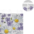 thumbnail image 5 of Coolnut Flower Bathroom Waterproof Shower Curtain Set Bathtub Curtain with 12 Hooks for Bathroom Decor,Hotel,Room,60"x 72", 5 of 6