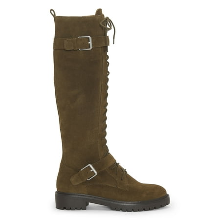 knee high lug sole boot