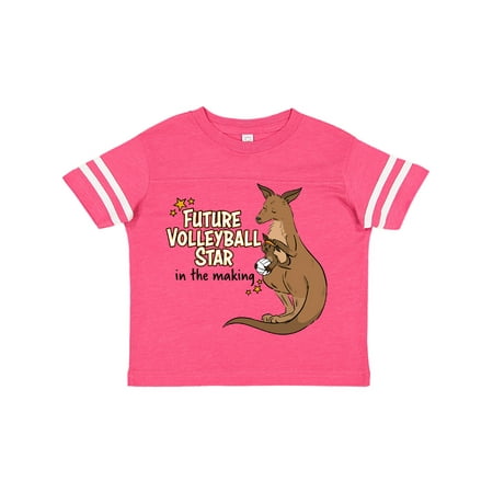 

Inktastic Future Volleyball Star In The Making Kangaroo Gift Toddler Boy or Toddler Girl T-Shirt