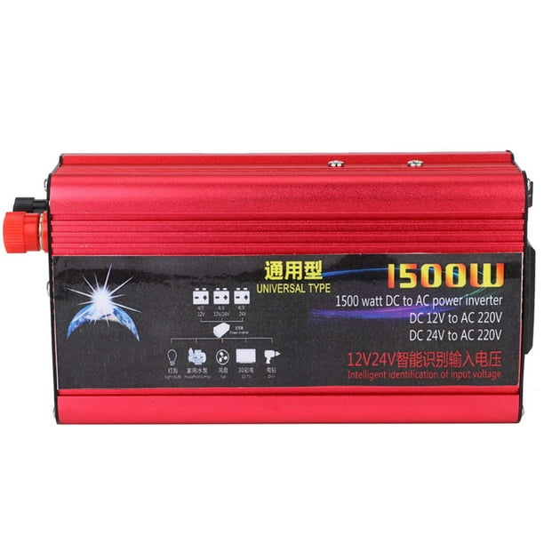 Inversor de corriente de 12V a 220V Adaptador convertidor USB para coche de 1500W ANGGREK Otros