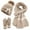 23# Khaki, variant on Knit Cuffed Beanies Scarf Gloves for Women Thickened Long Scarf Furry Hat Winter 2025 Earthy Yellow Free