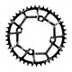 thumbnail image 2 of Plato de bicicleta Cola Aleación de aluminio 40T~52T Perno único Ancho estrecho 104BCD Anticaída Negro, 2 of 8