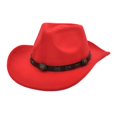 thumbnail image 1 of Sombrero de lana étnico, sombrero de pareja para hombres y mujeres europeos y americanos, sombrero de copa de mezclilla occidental de lana, moda, 1 of 6